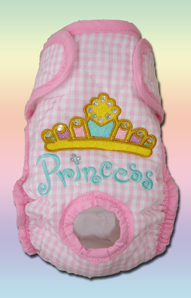 Princess Crystals on Pink Gingham